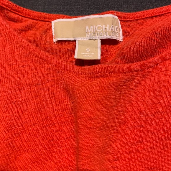 Michael Kors Red Linen Sleeveless A-Line Tunic - Picture 10 of 13